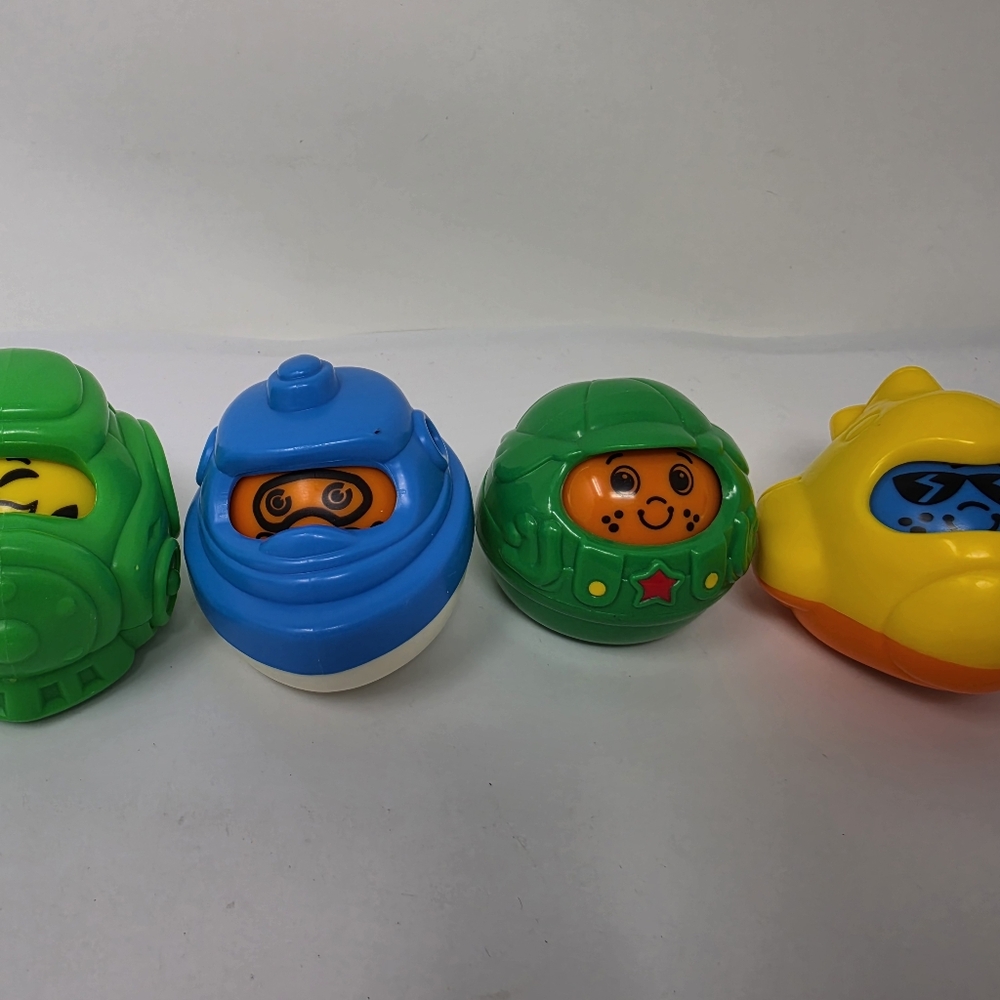 Fisher-Price Little People Play Vehicles Roll Arounds Lot of 4